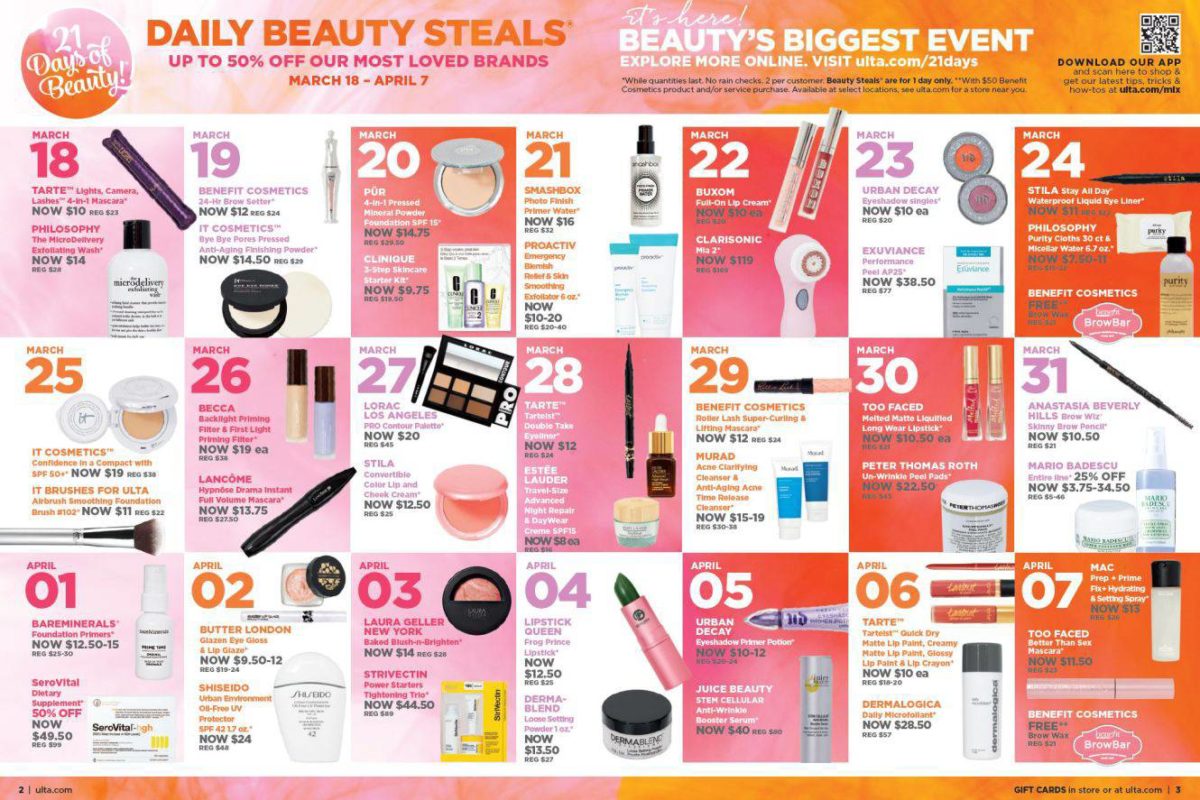 Ulta 21 Days Of Beauty September 2021 Ad Beauty & Health